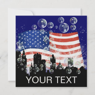 Convites Bandeira Americana - SRF