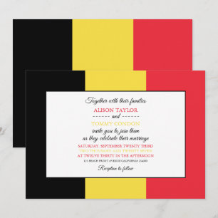 Convites Bandeira belga, Bandeira do Casamento belga