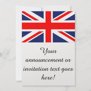 Convites Bandeira britânica de Union Jack