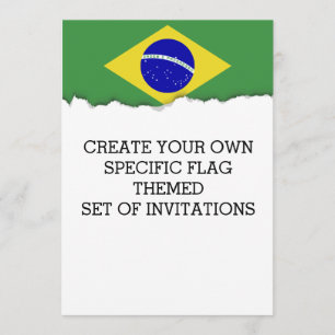 Convites Bandeira clássica brasileira
