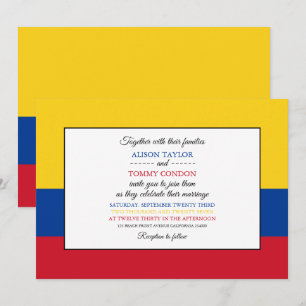 Convites Bandeira colombiana, Bandeira do Casamento Colômbi