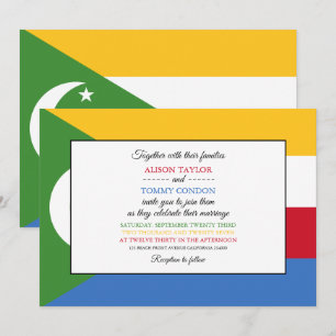 Convites Bandeira Comoriana, Casamento Bandeira das Comores