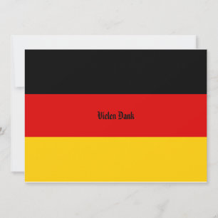 Convites Bandeira da Alemanha Schwarz Rot Gold Personalizad