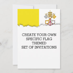 Convites bandeira da Cidade do vaticano
