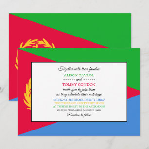 Convites Bandeira da Eritreia, Bandeira do Casamento da Eri