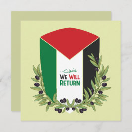Convites Bandeira da Palestina e Ramos Olivais