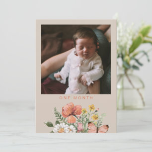 Convites Bandeira de 1º Ano de Flor Selvagem   Flor selvage