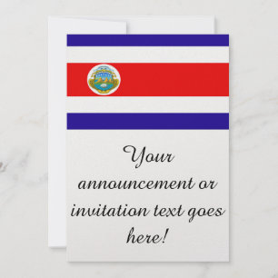 Convites Bandeira de Costa Rica