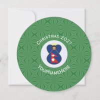 Bandeira de Natal Personalizada Anjo Nepali