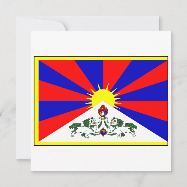 Convites Bandeira de Tibet (Frente)