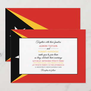 Convites Bandeira de Timor Leste, Bandeira do Casamento de 