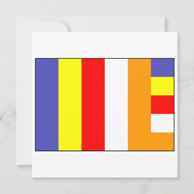 Convites Bandeira do budismo (Frente)