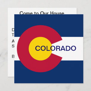 Convites Bandeira do Estado do Colorado