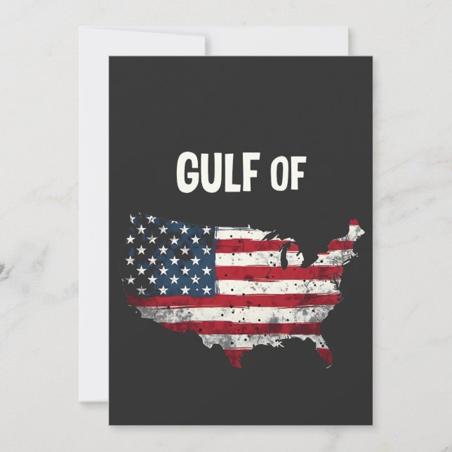 Convites Bandeira do Mapa Americano Funny Trump USA (Frente)