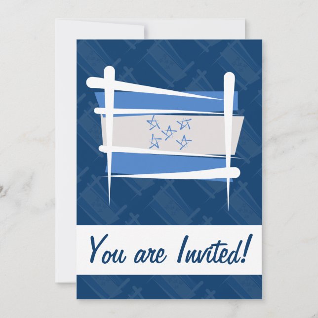 Convites Bandeira do Pincel de Honduras (Frente)