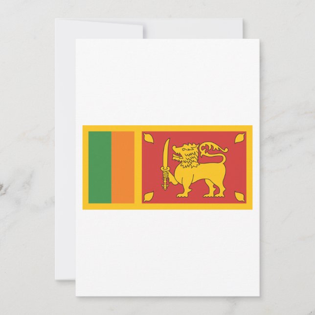 Convites Bandeira do Sri Lanka (Frente)