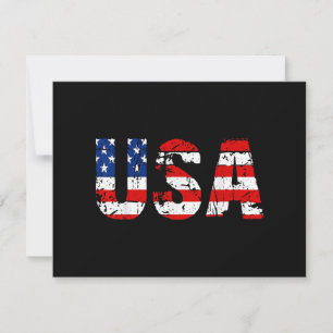 Convites Bandeira dos EUA Bandeira Americana Patriótica Nac