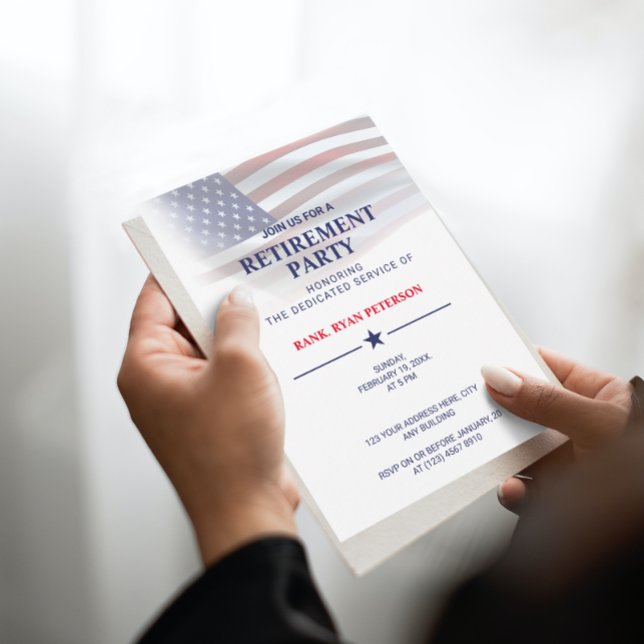 Convites Bandeira dos EUA | Graduação Transparente | Branco (Criador carregado)