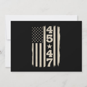 Convites Bandeira EUA Vintage 45 47 Trump 47º Presidente