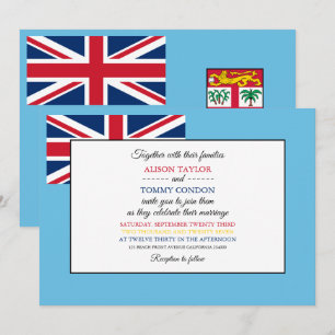 Convites Bandeira Fijiana, Bandeira do Casamento Fiji