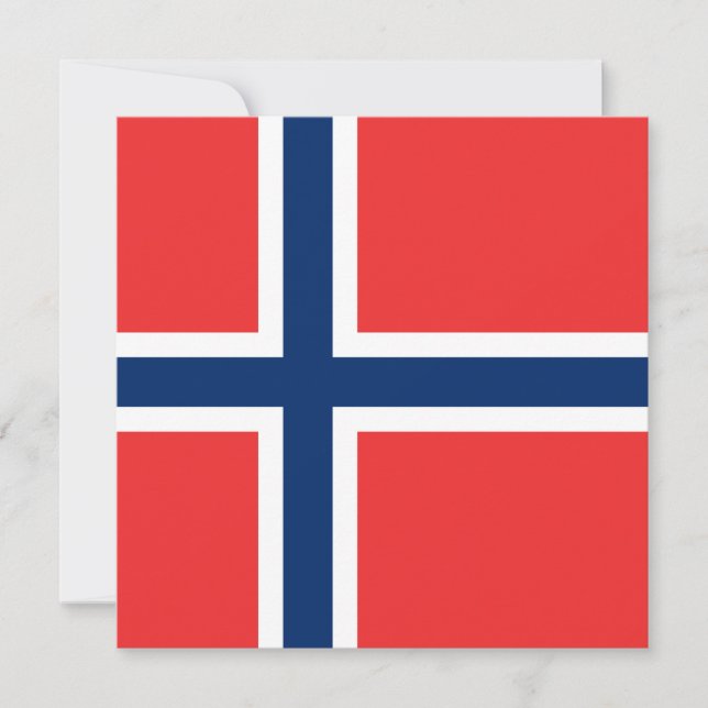 Convites Bandeira norueguesa (Frente)
