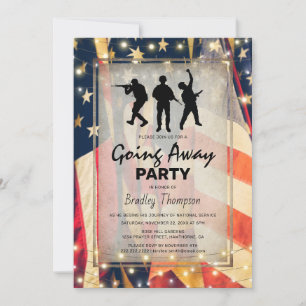 Convites Bandeira Patriótica do Soldier Vintage