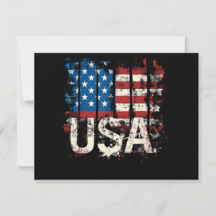 Convites Bandeira Retro-Americana EUA 4 de julho