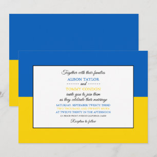 Convites Bandeira Ucraniana, Bandeira do Casamento Ucrânia