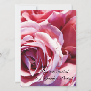 Convites Bando de Rosas Rosa Brilhantes