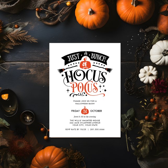 Convites Bando do Hocus Pocus Halloween Bash Party DIGITAL (DIGITAL HALLOWEEN INVITATION BUNCH OF HOCUS POCUS)