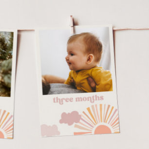 Convites Banner mensal Girl Sun - Três meses