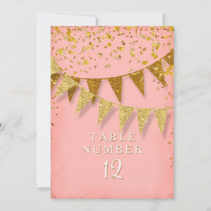 Convites Banner Moderno do Pennant w Glitter Caindo Confett