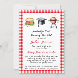 Convites Banquete de Graduação e Partido de CHURRASCO do Wo