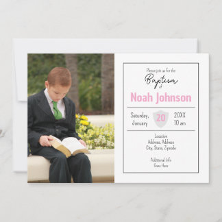 Convites Baptism Invitation