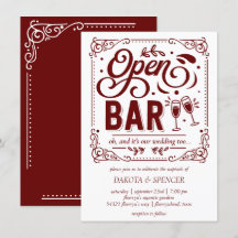 Bar Aberto (e Casamento) | Vermelho e Branco Micro