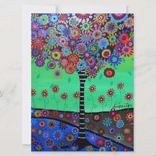 Convites Bar Bat Mitzvah TREE OF LIFE (Frente)