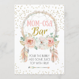 Convites Bar Boho Dream-Catcher Momosa - Sinal 5x7"