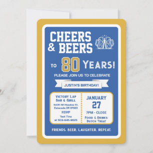 Convites Bar de Esportes Aniversário Vivas e Cervejas para