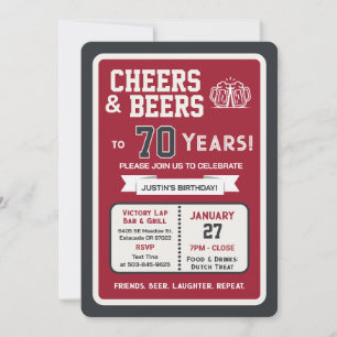 Convites Bar de Esportes Aniversário Vivas e Cervejas para 