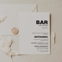 Bar Formal Elegante Minimalista Mitzvah
