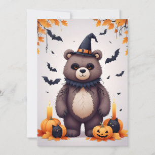 Convites Bar Halloween Cartografia Animal Engraçada Adoráve