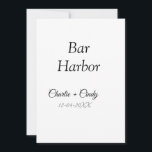 Convites Bar Harbour festa de solteira bridges casamento<br><div class="desc">Design</div>