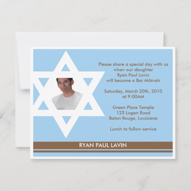 Convites Bar Mitzvah (Frente)