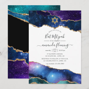 Convites Bar Mitzvah Ágata Galáxia
