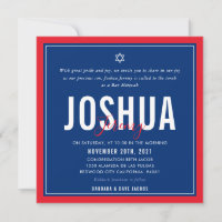BAR MITZVAH CÓDIGO QRCODE azul-azul