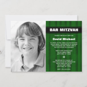 Convites Bar Mitzvah,  de Fotografias em Black Verde