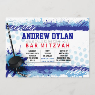 Convites Bar Mitzvah de HOCKEY