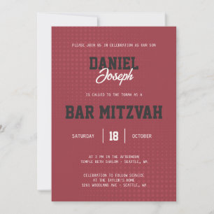 Convites Bar Mitzvah de marionete desportivo
