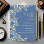 Convites Bar Mitzvah Dourada Estrela de David a Qualquer Co<br><div class="desc">Conjuntos de convites para o bar Mitzvah e Bat Mitzvah desenhados por Umua. Impresso e enviado pela Zazzle ou seus parceiros.</div>