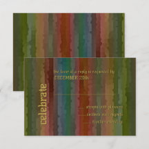 Bar Mitzvah Earth Tone Streams RSVP